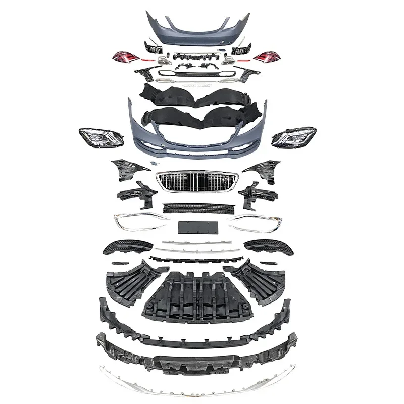 Suitable For 14-17 Years Mercedes-Benz S-Class W222 Old And New 18 Maybach Front And Rear Bar Headlights Big Surround Kit