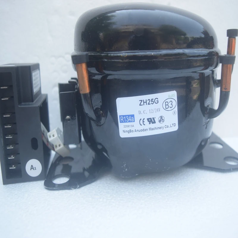 Compresor de 12V 24V CC, Apto para Refrigerador de Coche, Barco, Mini Refrigerador, Congelador, Compresor ZH25G35G45G