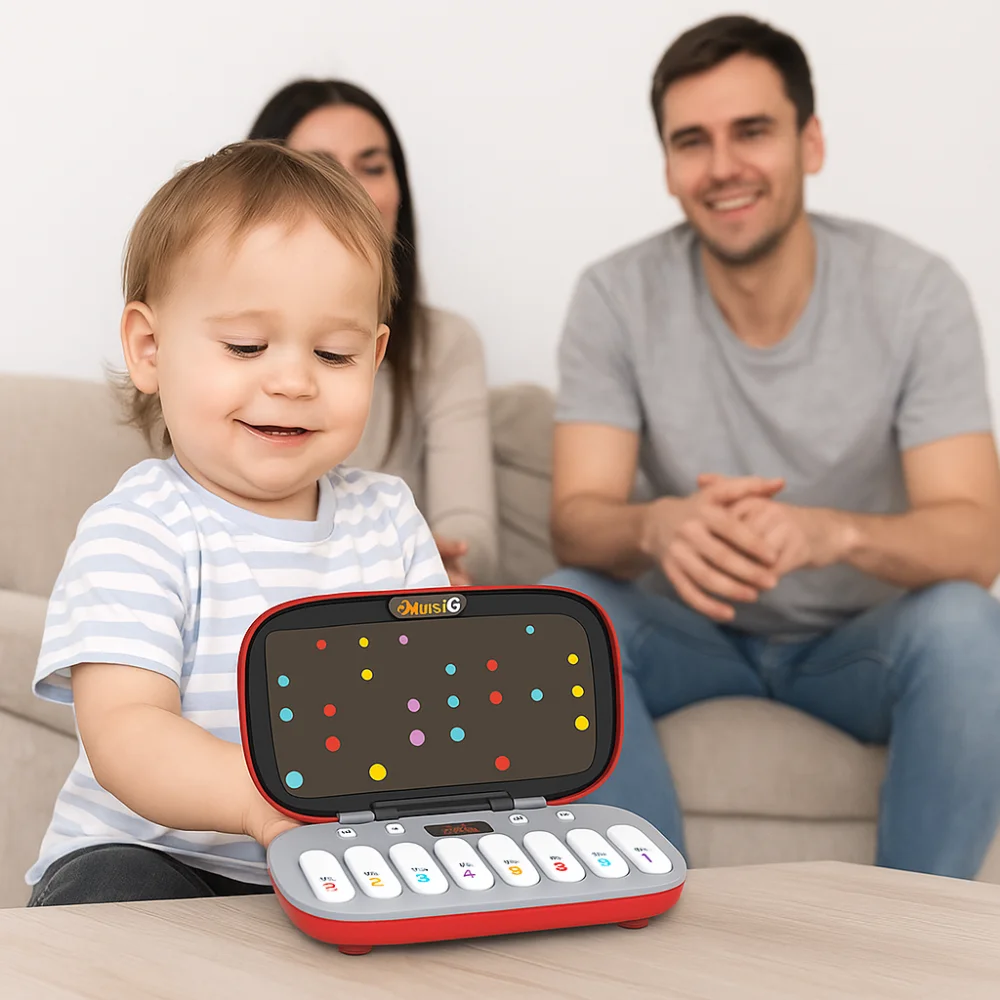 

Пластиковое портативное карманное пианино Монтессори, воспроизведение музыки, мини-электронная клавиатура, многофункциональный музыкальный инструмент для раннего образования
