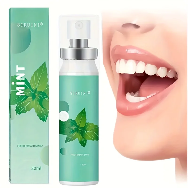 Mint Oral Freshening Spray, Fruit-Flavored Portable Spray, Freshens Breath, Christmas Gift