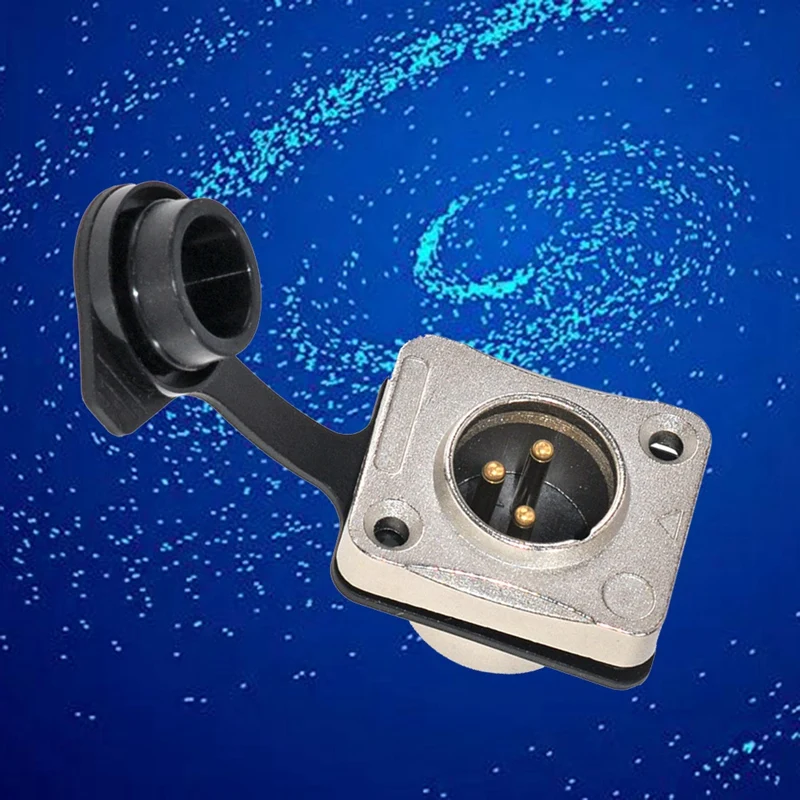 3 Pole Holder 3 Pole Waterproof Male And Female Microphone Audio Plug Xlr Balanced Threaded XLR Head Holder, Easy Install B