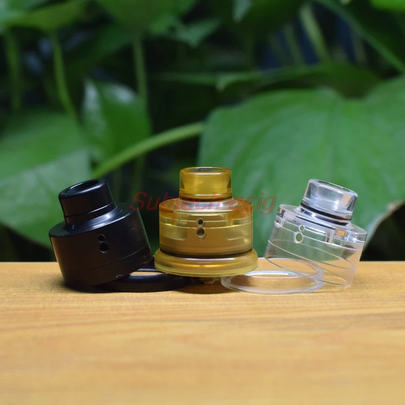 Haku Venna RDA Bell Cap Clear PC PEI Cap with 510 Drip Tip and Ring for Electronic Cigarette Squonk Box Mod haku venna rda cap - view 4