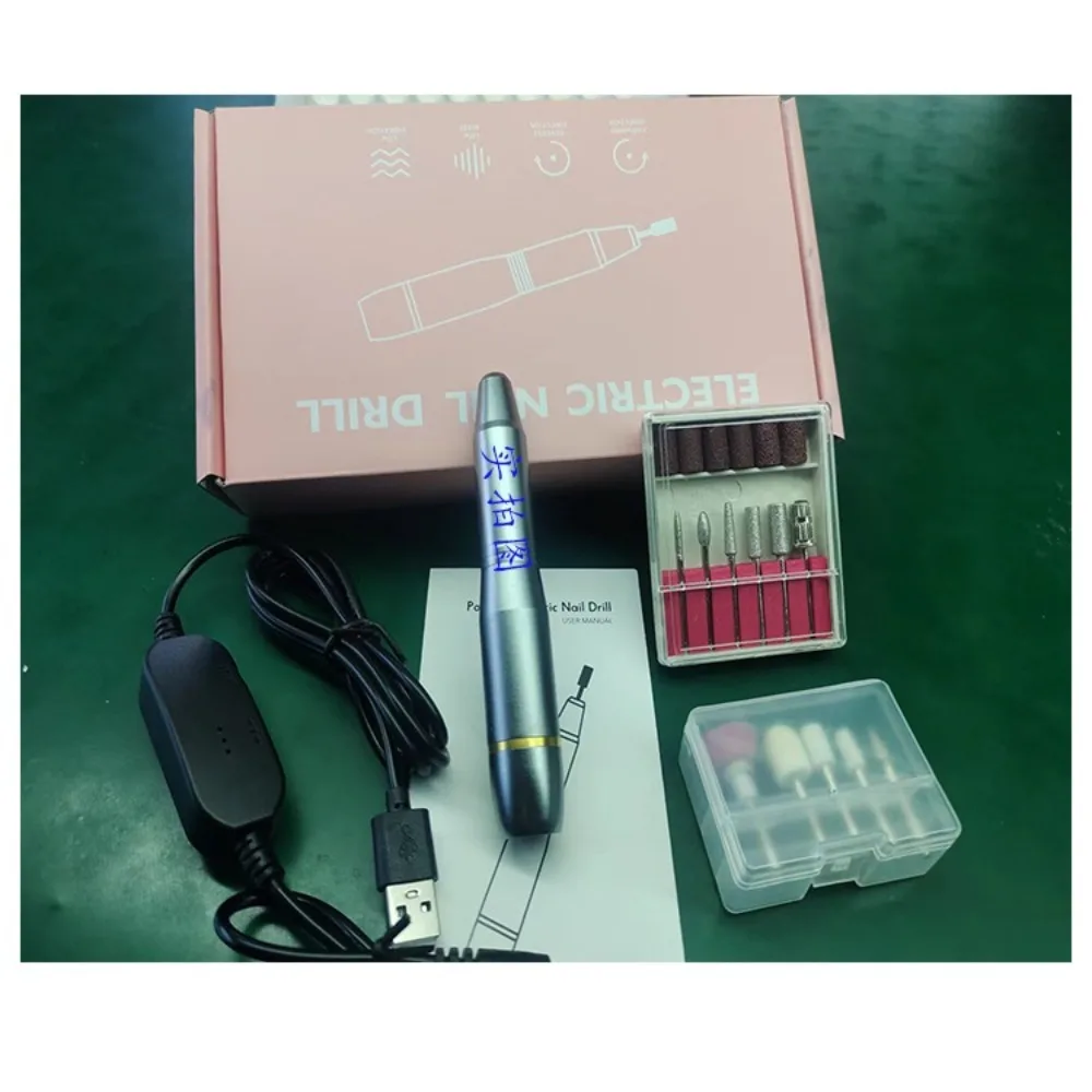 Nails Accessories Electric Nail Drill Pen USB Manicure Pedicure Drills Electric Nail Sander Driller Gel Polishing Tools