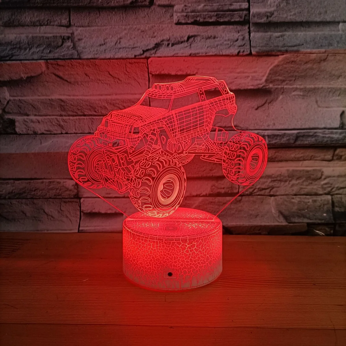 Nighdn Tractor 3D Night Light LED Illusion Lamp Bedside Table Bedroom Decoration Child Nightlight Kids Gift Baby Night Lamp