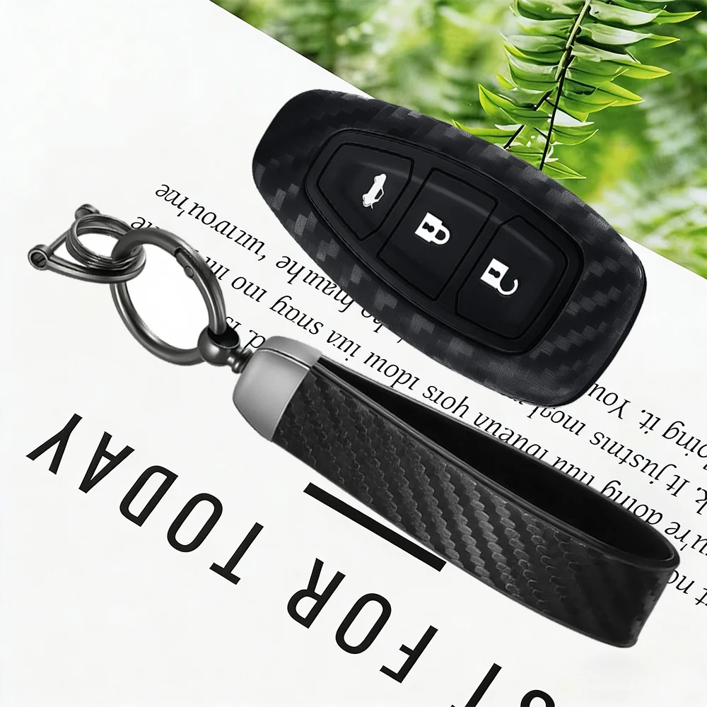 Funda de Silicona para Llave de Coche con 3 Botones para Ford C-Max, Mondeo, Kuga, Fiesta Titanium, Ford Focus 3, 4, ST, MK3, MK4, Accesorios