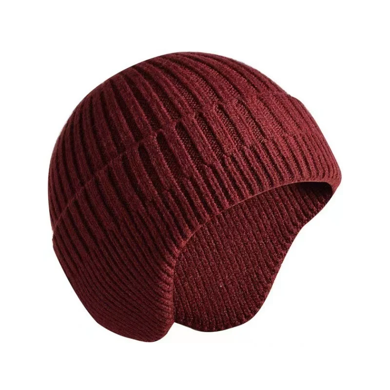 Woolen hat for men and women in Korean version, trendy solid color, versatile melon skin hat, cold hat, autumn and winter