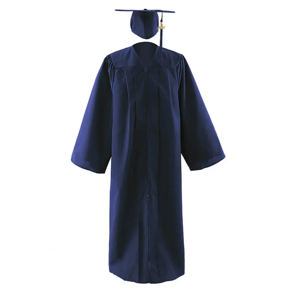 Man Women Graduation Gown Soft Matte Graduation Gown Hat Tassel Set 2025 Unisex Graduation Costume For High School And Bachelor