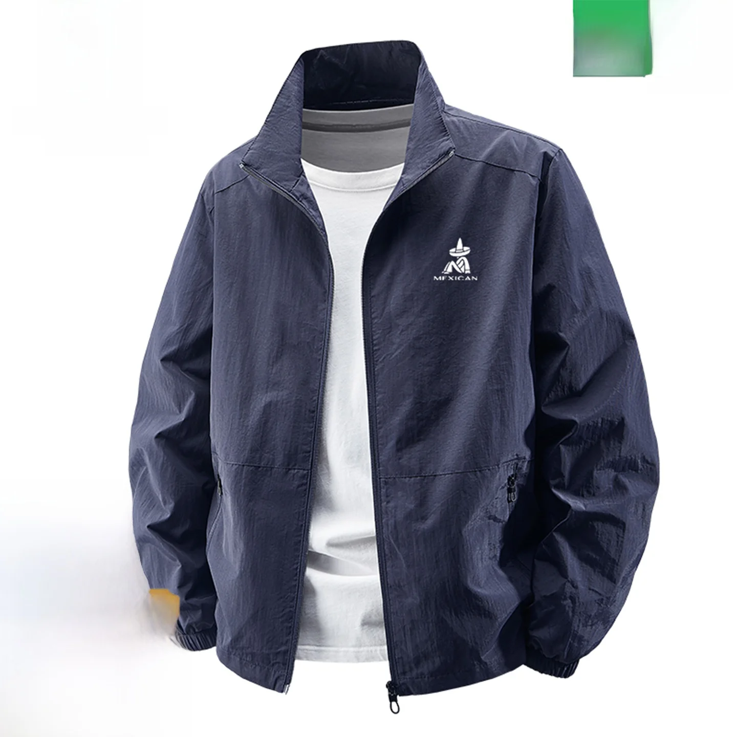 

Lightweight Spring Autumn Men's Sport Jaet Loose Running Windproof Top Zipper Closure Casual Sle Nylon Fabric Windproof