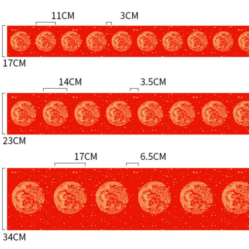 Czerwony papier Xuan wiosna Couplets Rijstpapier Rolling chiński wiosna festiwal kaligrafia papier chiński pół dojrzały czerwony papier Xuan