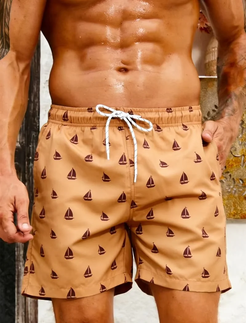 

Men's Artistic Mini Pattern Print Shorts Premium Summer Style for Hawaii Vacation Outdoor Adventure Daily Casual