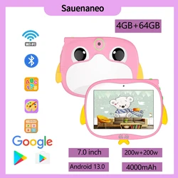 2024 New Original 7-inch Children's Tablet 4GB RAM 64GB ROM Mini Tablet Android 13 4000mAh Battery WiFi