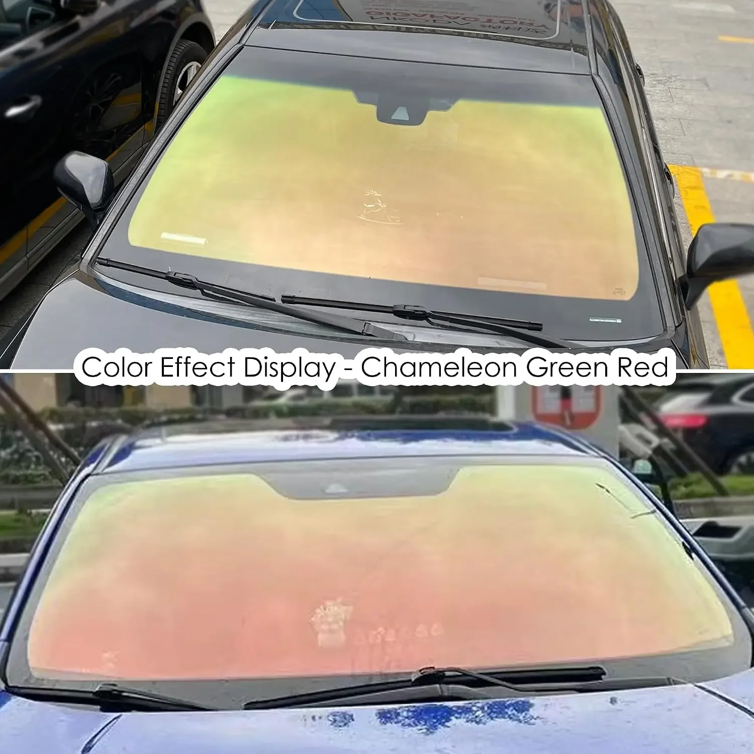 Green Chameleon Car Side Window Sunshade Film VLT 58% Car Window Film Color Changing Windshield Film Sun Protection Shade Film