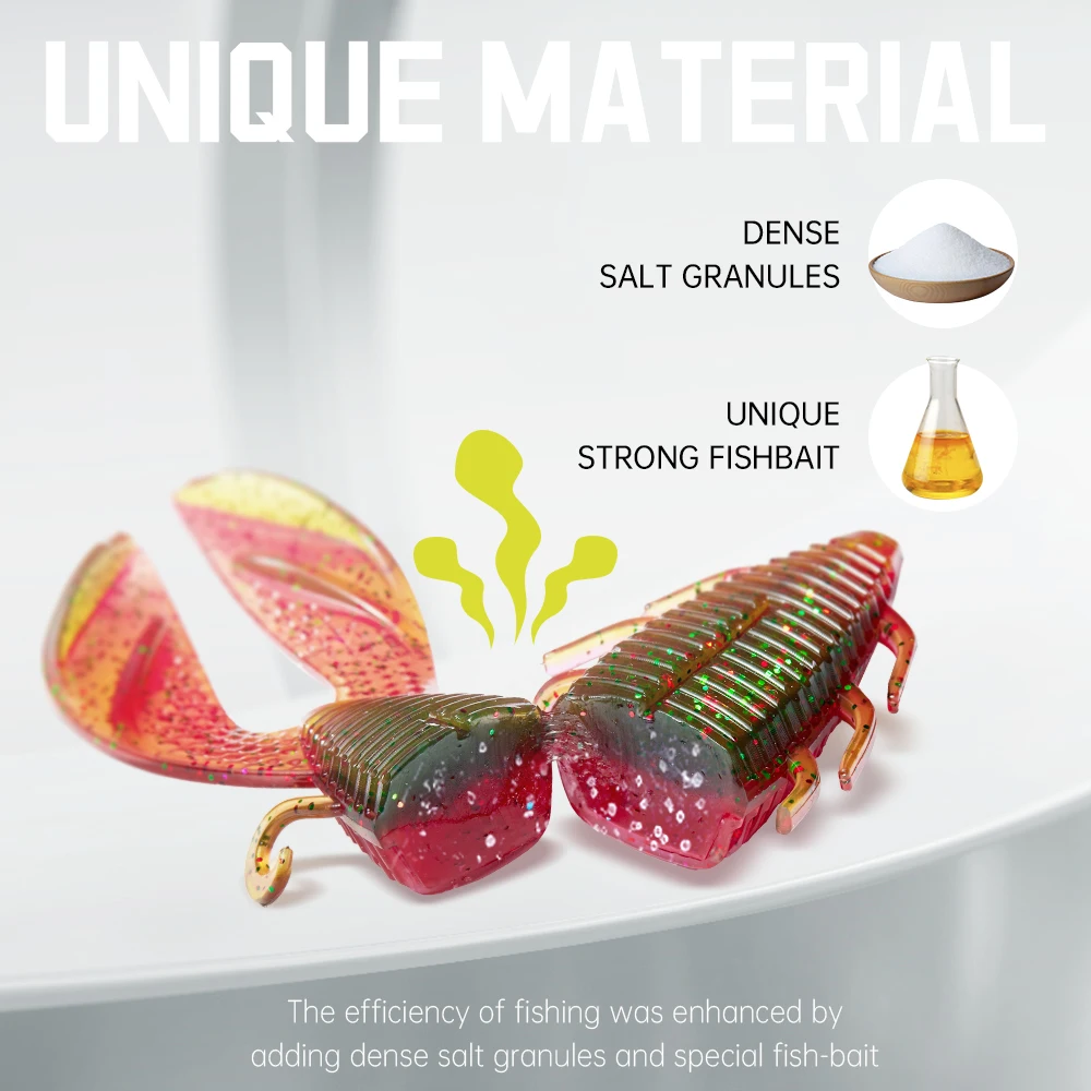 Soloking Señuelo de vinilo UV 8,9 cm – Cebo elástico para lubina y lucio - imagen 2