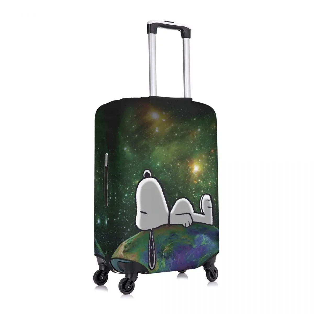 Peanuts Snoopy Spaced Out Suitcase Cover, vacaciones, negocios, Strectch, funda de equipaje, protección