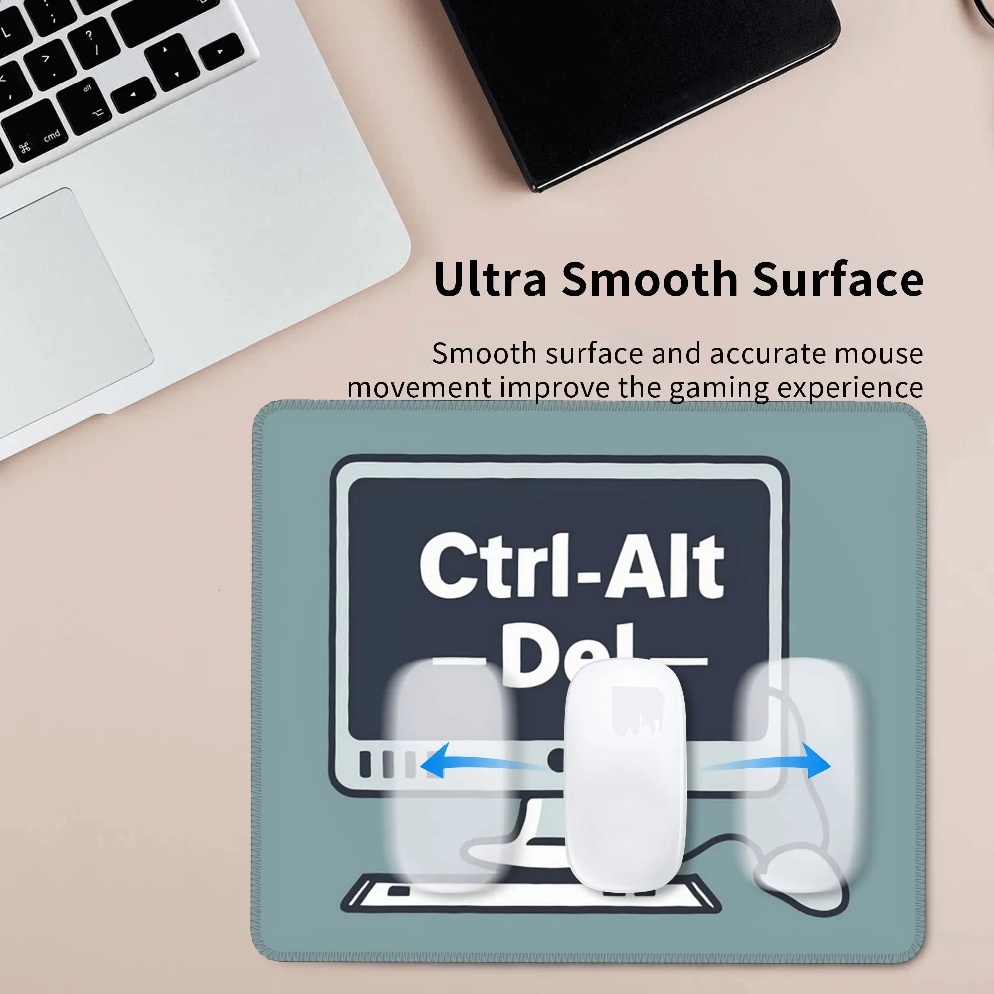 CTRL-ALT-DEL Коврик для мыши Компьютерная клавиатура Коврик для мыши Геймер ПК Ноутбук Настольный коврик Офисные аксессуары Настольные коврики