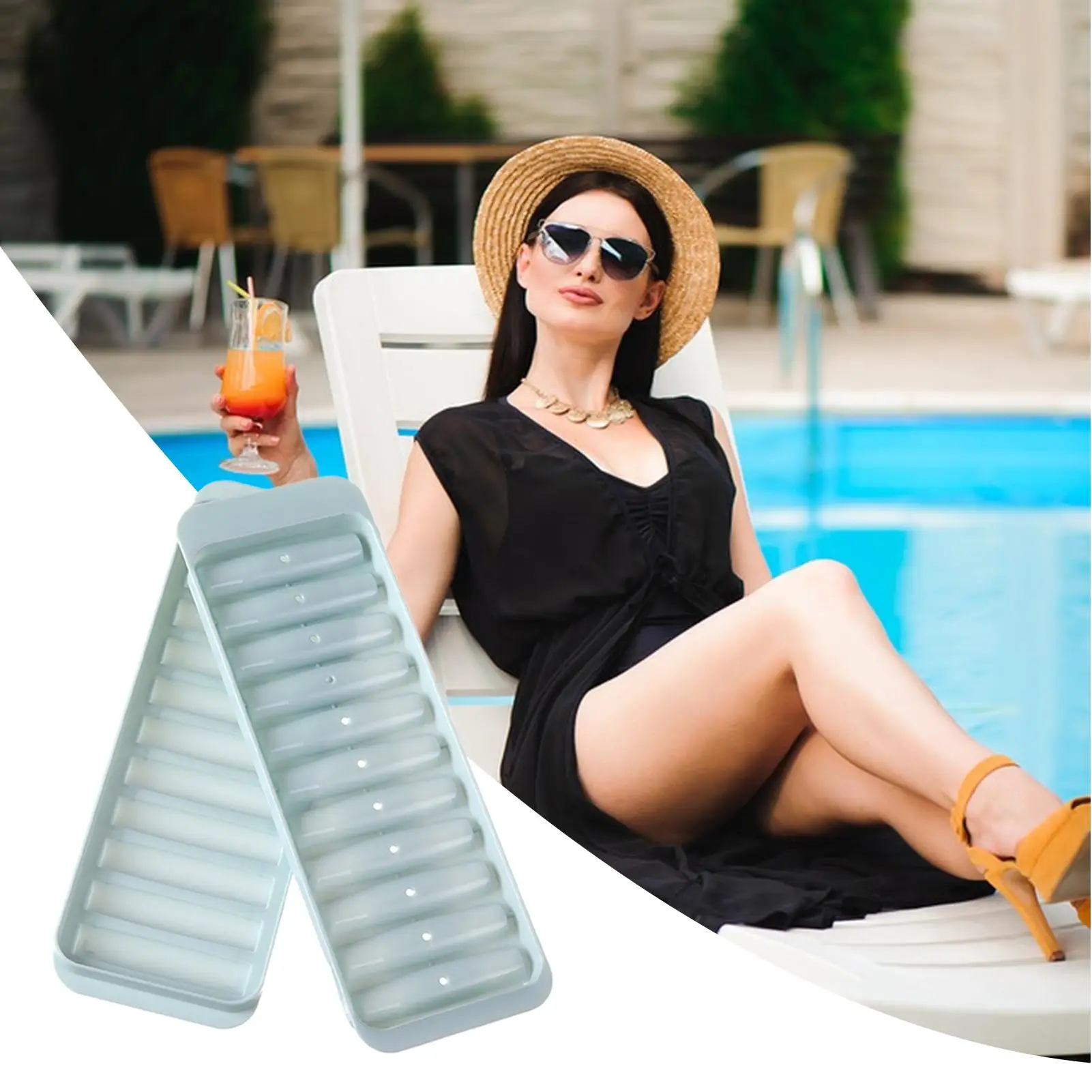Small icicle ice tray, ice bar long ice cube mold, beverage can ice making artifact Summer Iced Beverage Making Tools