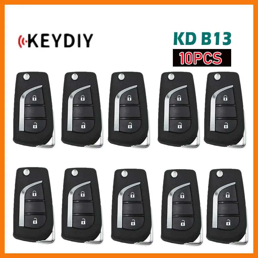 Универсальный пульт дистанционного управления KEYDIY KD B13, 10 шт., флэш-ключ для Toyota Style KD900, версия B, флэш-ключ, мини-программатор KD