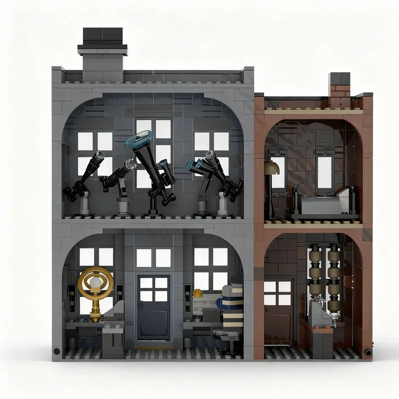 

946pcs MOC Knockturn Alley Noggin Bonce Starry Prophesier Magic Wizard Model Building Blocks Christmas Gifts Construction Toys