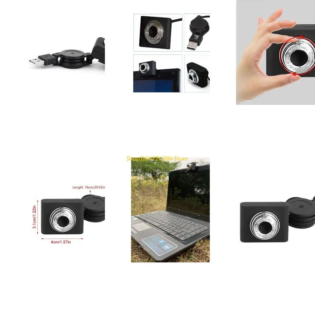 

K0EA USB Webcam Manual for Focus Built-in Microphone Drive-free Portable Home Web
