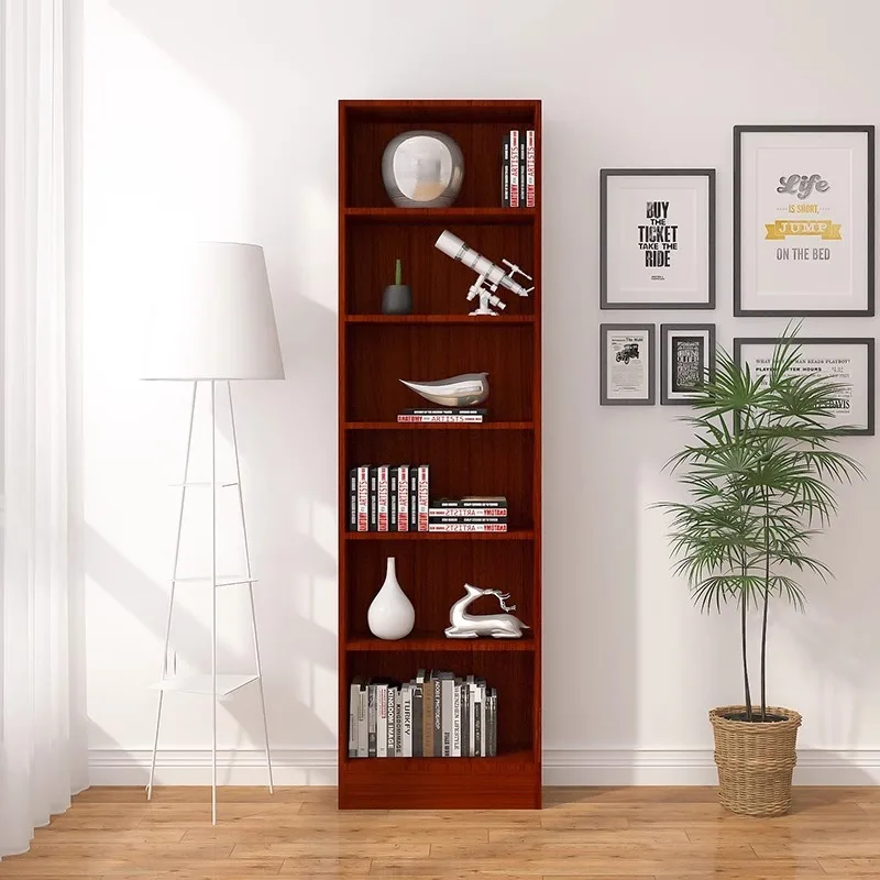Customized simple bookshelf bookcase storage cabinet storage floor small bookcase shelf narrow cabinet support customization