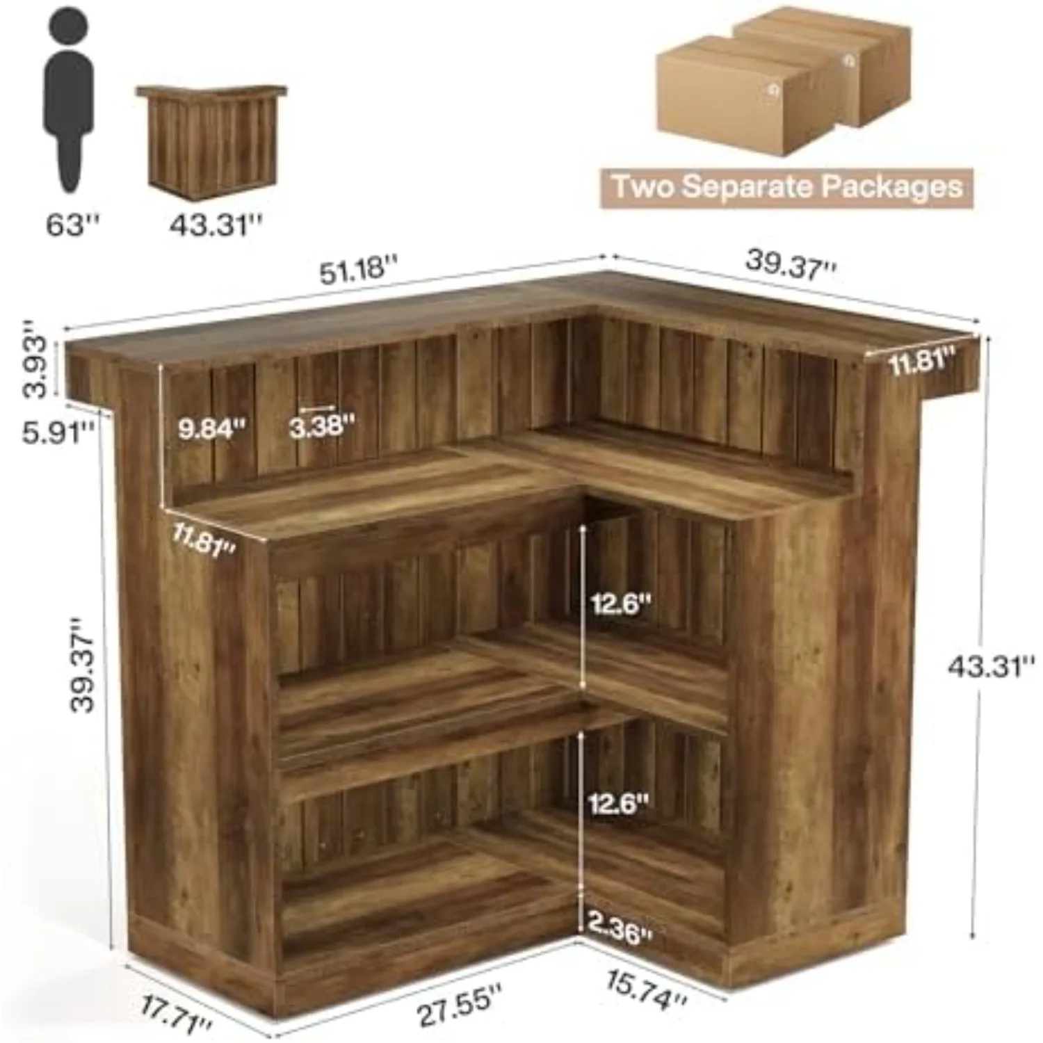 Reception Desk with Counter, 51