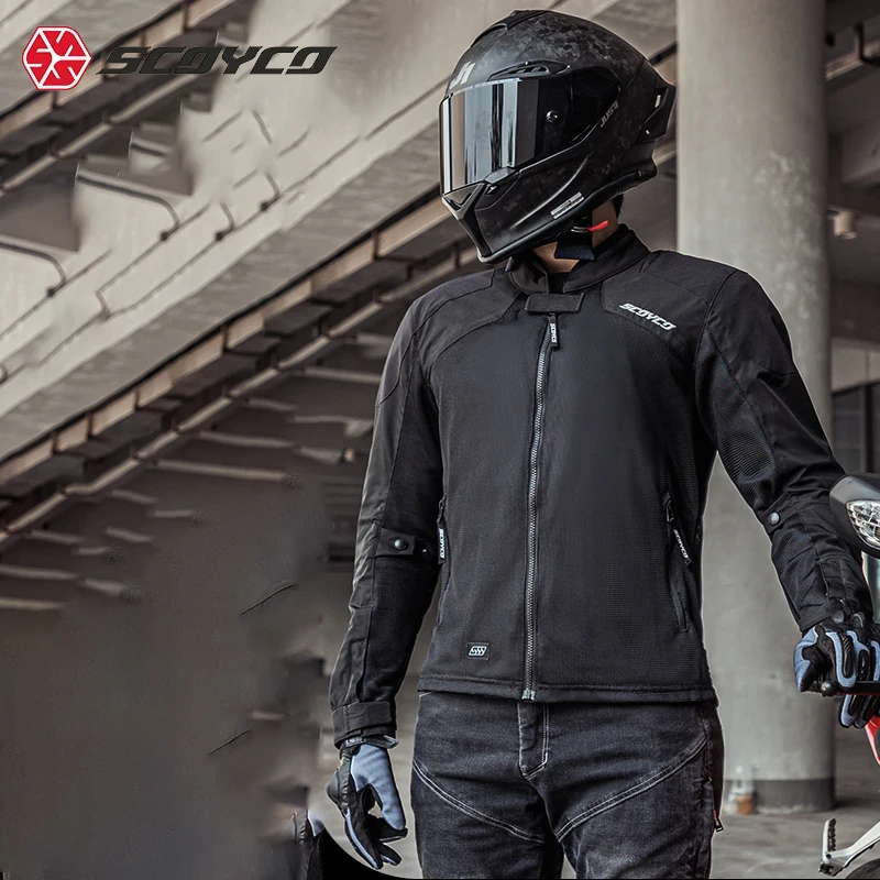 

Scoyco Men Motorcycle Jacket Pants Suit Touring CE Protective Gear Summer Waterproof Cold-proof Motorbike Riding Moto Jacket