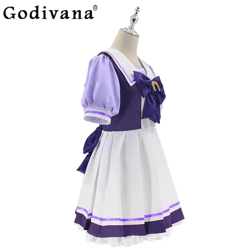 夏の学校制服ドレス女性のためのウマ娘かわいいコスプレドレス女性アニメダービー東海帝洛リータセーラードレス