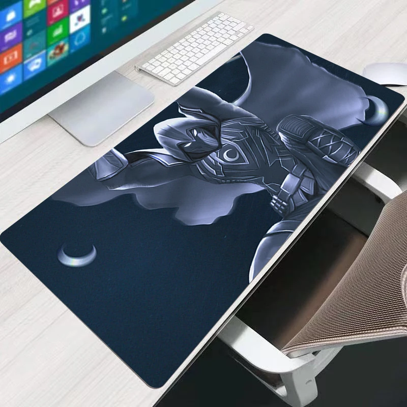 แผ่นรองเมาส์มูนไนท์เกมยางมินิพีซีคีย์บอร์ดแพดแล็ปท็อปคอมพิวเตอร์สปีดเดสก์แมทคอมพิวเตอร์เกมอะนิเมะอุปกรณ์เสริมแผ่นรองเมาส์