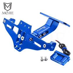 For YAMAHA NMAX 125 NMAX125 2015-2019 2020-2023 2022 2021 License Plate Holder Number Plate Frame Bracket Motorcycle Accessories