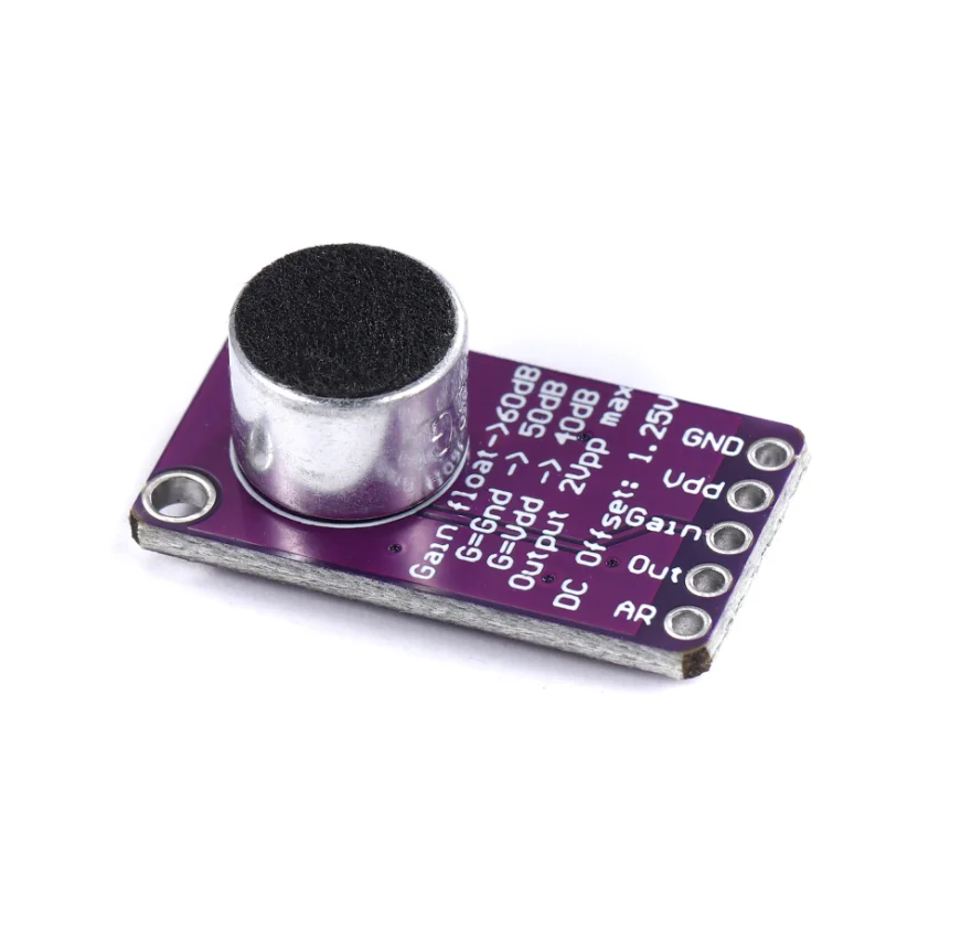 MAX9814 Microphone AGC Amplifier Board Module Auto Gain Control Attack for Arduino MAX4466 PCB Board Diy Kit