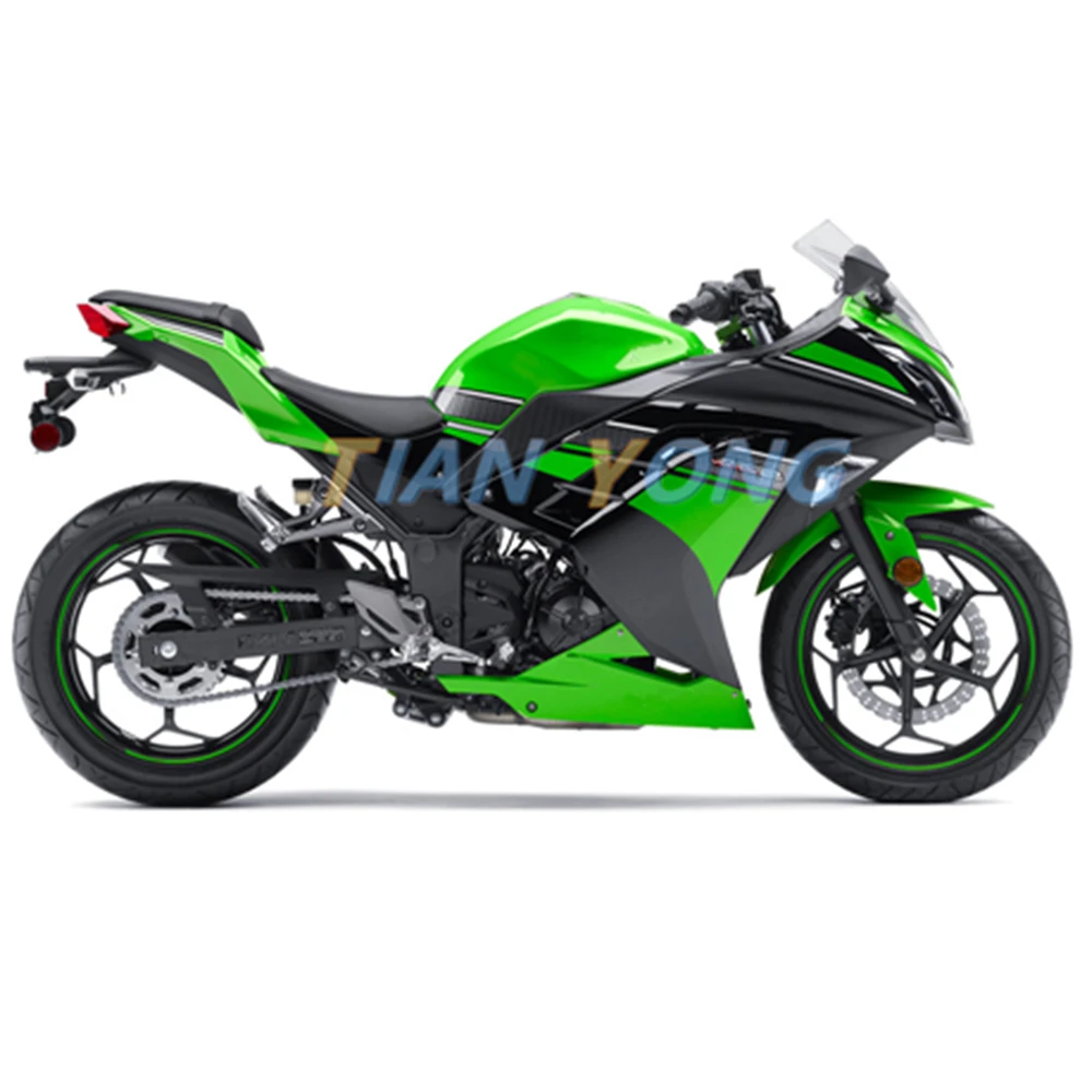 Motorcycle Fairing Full Kit Green Ninja300 Protector Stickers Waterproof Decoration Decal Parts For Kawasaki Ninja 300 2013-2014