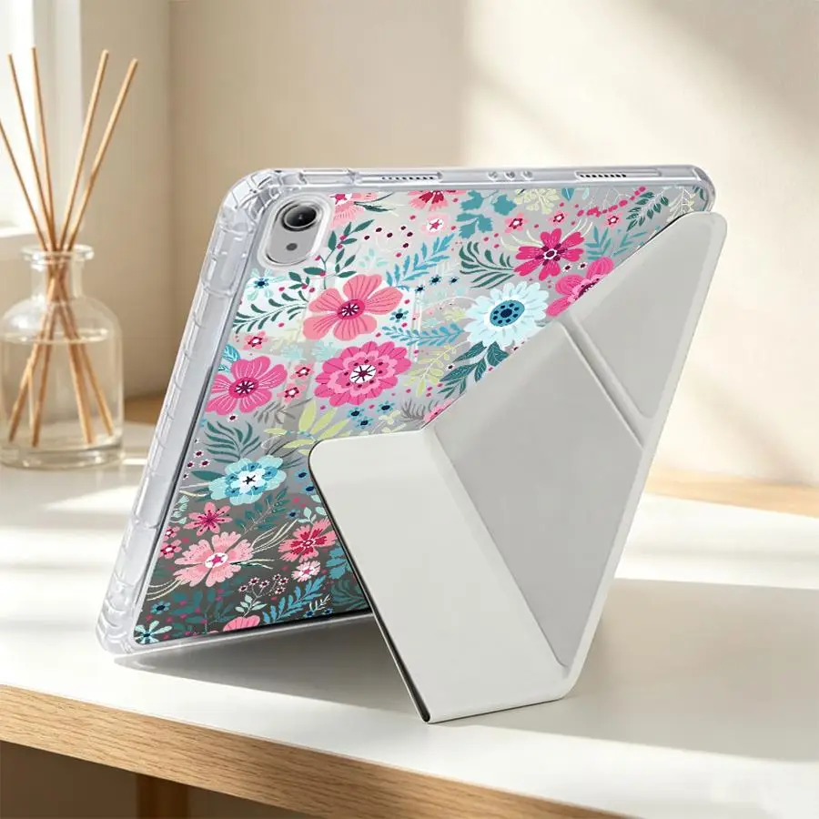 Watercolor Floral Tablet Case For Samsung Galaxy Tab S8 S10 Lite S9 Plus A11 A9 Plus S7 FE A8 With Pen Slot Cover