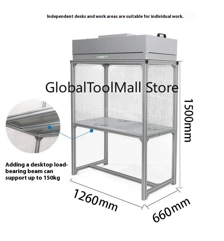 Ultra-Clean Optical Clean Room for Mobile Phone Screen Repair Class 100 FFU Dust-Free Workbench New Condition