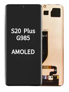 Bilashmart ORI 120HZ Amoled Samsung Galaxy S20 Plus G985 G986 LCD Display Touch Screen Digitizer with Frame S20+ Replacement