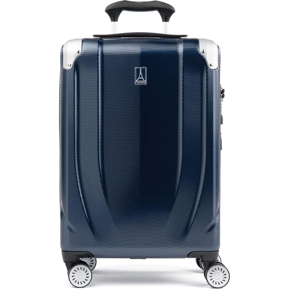 

3 hard expandable suitcases, 8 rotating wheels, lightweight hard shell luggage, 21 inch portable, Royal Blue Carry On 21 Inch