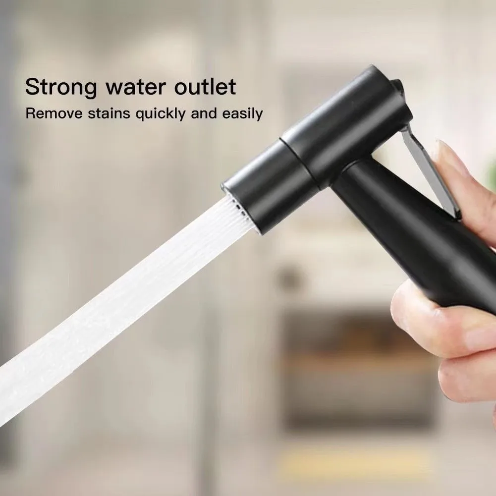 1 In 2 Out Two Way Water Tap Stainless Steel Toilet Bidet Spray Set Multi-functional Shower High Pressure Toilet Sprayer