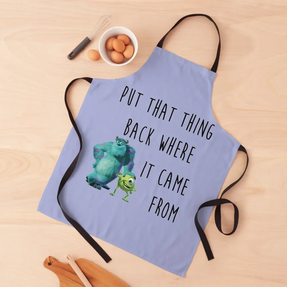 

Put That Thing Back Where It Came From A Musical Apron manicurist men's barbecue kitchen and home Apron