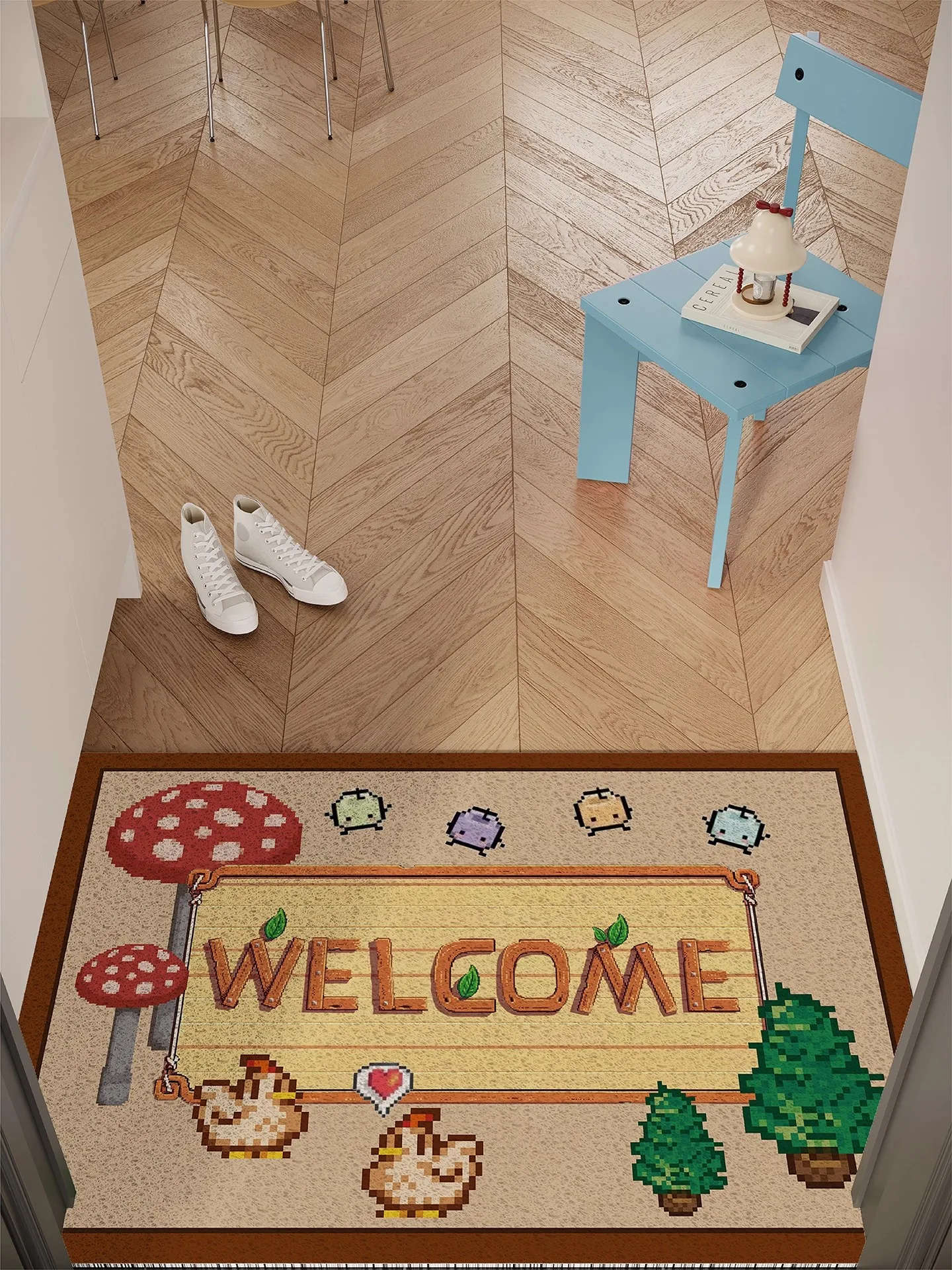 Creative Entrance Mat Star Exposure Valley Anti-Slip Dirty Resistant Door Mat Customizable Size Square round Rectangle Shape