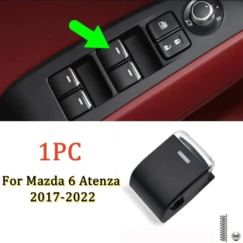 1PC Driver Power Window Glass Switch Button Cover For Mazda 6 Atenza 2017-2022