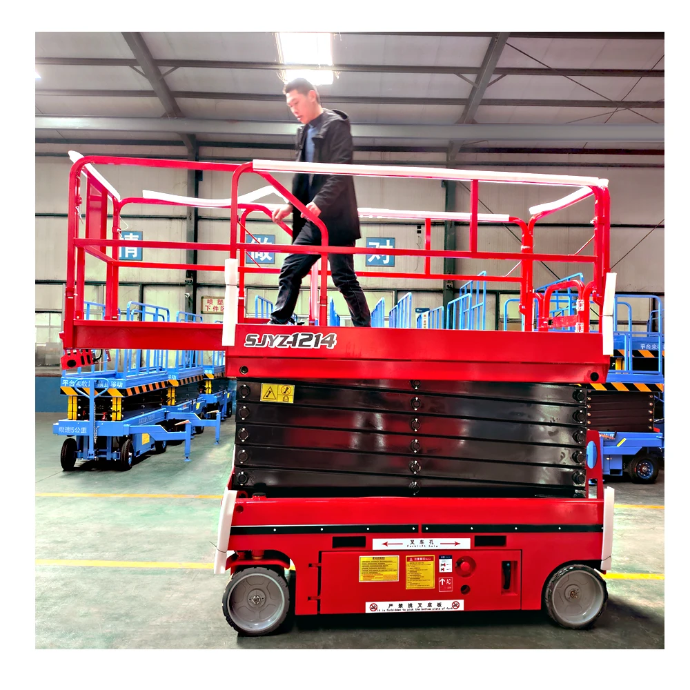 High Quality Battery Powered Hydraulic Driven Self Propelled Scissor Lift Platform