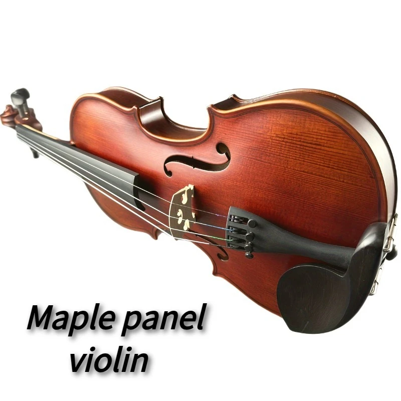 4/4 3/4 1/2 1/4 Handmade Professional Violin - Ebony Pegbox & Tailpiece, Includes Case & Bow,Violin Gifts, String Instrument