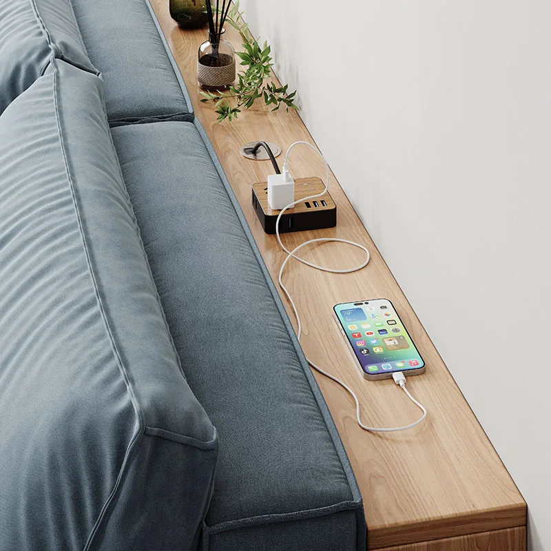 

All solid wood sofa, back shelf against the wall, living room storage, bedroom, bed head and tail space, use gap, long strip