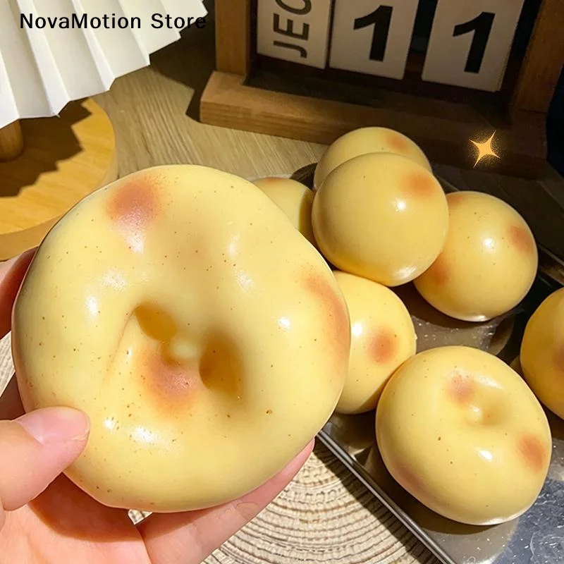 [NM]Fried Potato Shaped Stress Ball Squeeze Toy Moldable Non-Bounce Squeeze Ball ASMR Sensory Anti Stress Fidget Toys[NM]