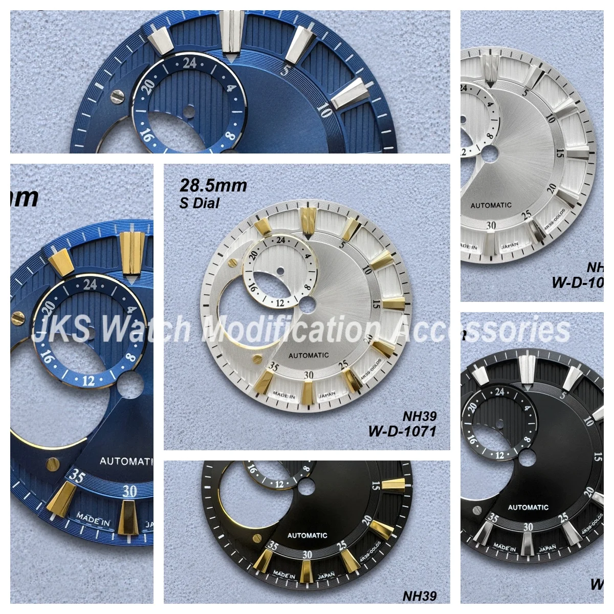 

28.5mm High-Quality S Logo New Hollow Out Sunray Dial Fit NH39 Movement Watch Modification Accessories