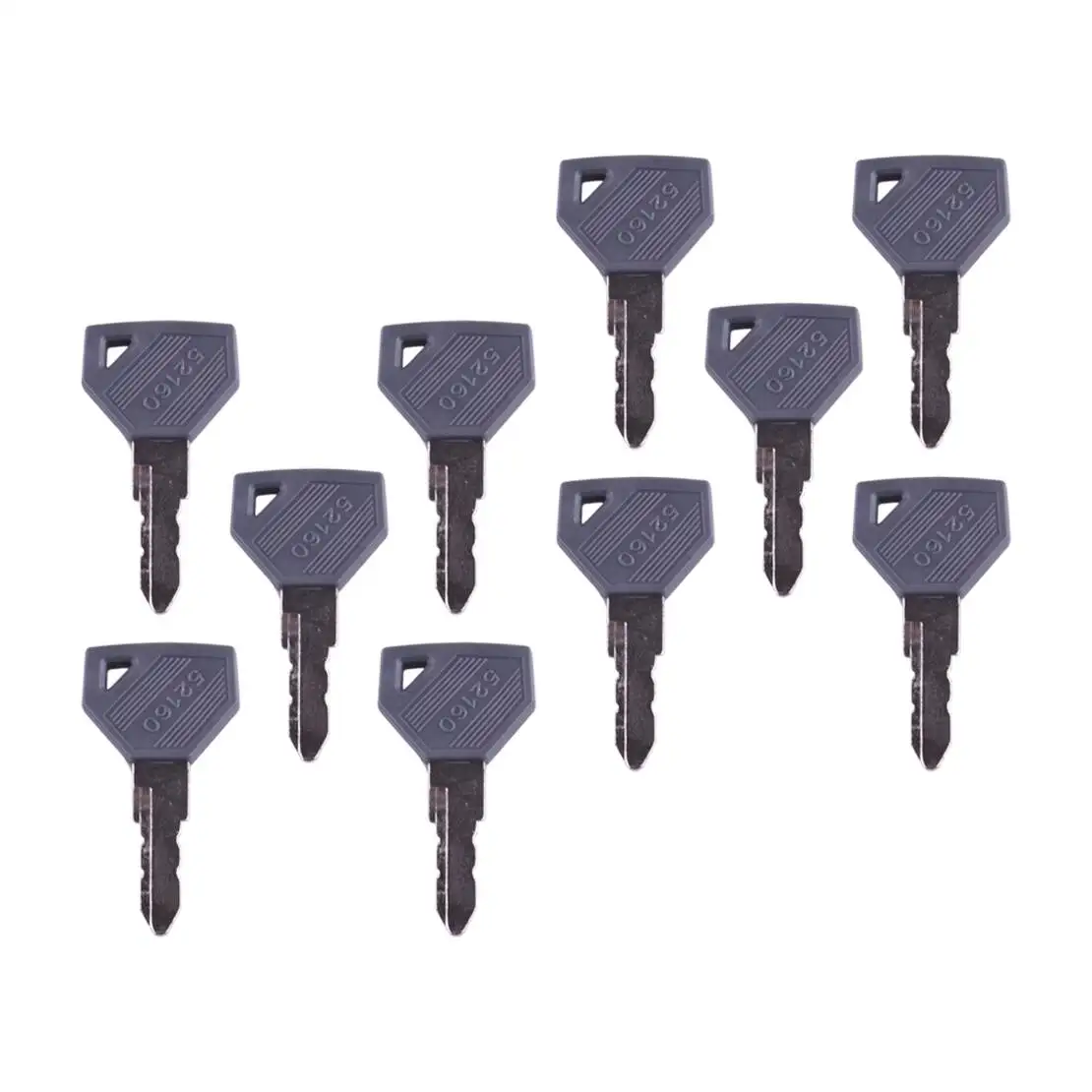 10pcs Ignition Key 194155-52160 198162-52150 Fit for Yanmar John Deere Excavator Grader Dozer Tractor 198360-52160