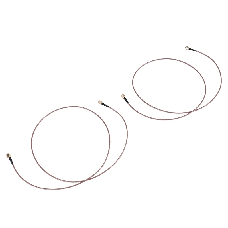 2Pcs RG316 Wire Jumper SMA Male To SMA Male Wifi Antenna Extension RF Coaxial Coax Cable Adapter Jumper(100Cm)