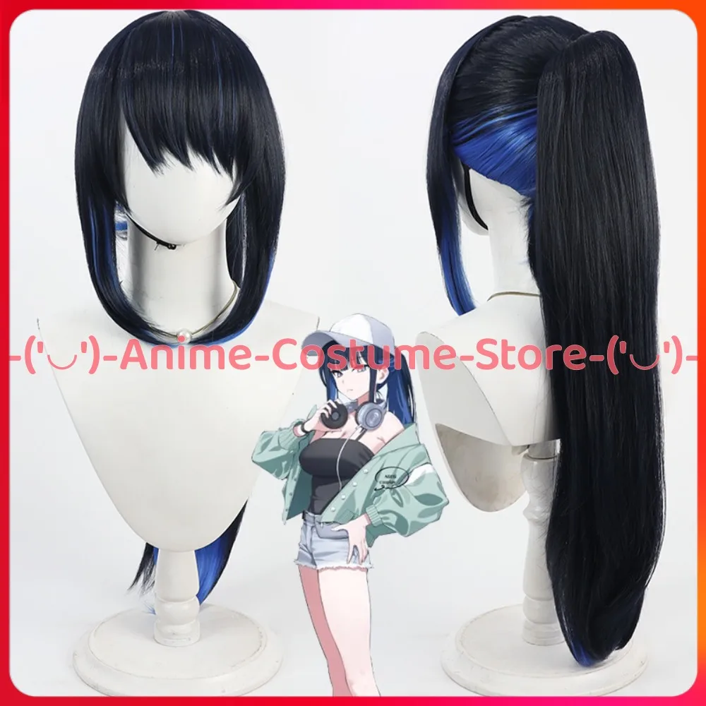 

Blue Archive Jomae Saori Cosplay Wig Ponytail Game Character Halloween Carnival Party Costume Wigs Heat Resistant Synthetic Hair