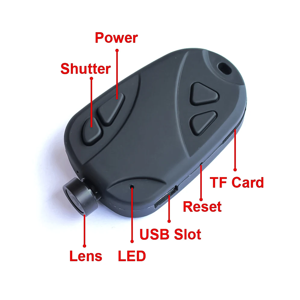 Mini DVR 808 #32S Lens D 1080p 30fps HD Car Keychain Micro Camera Sports Action Cam Helmet Camcorder with Motion Detection