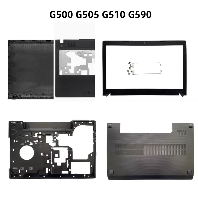 New LCD Back Cover Case Bezel Front Frame Top case Palmrest Upper Bottpm Ram HDD Cover Case For G500 G505 G510 G590 Shell