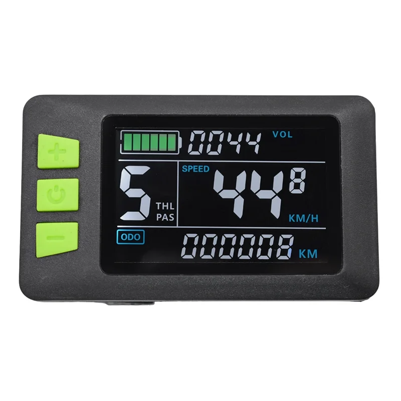 P3C จอแสดงผล LCD Dashboard หน้าจอสีสัน 24V 36V 48V 60V จักรยานเมตรสําหรับสกู๊ตเตอร์ไฟฟ้า (5PIN)